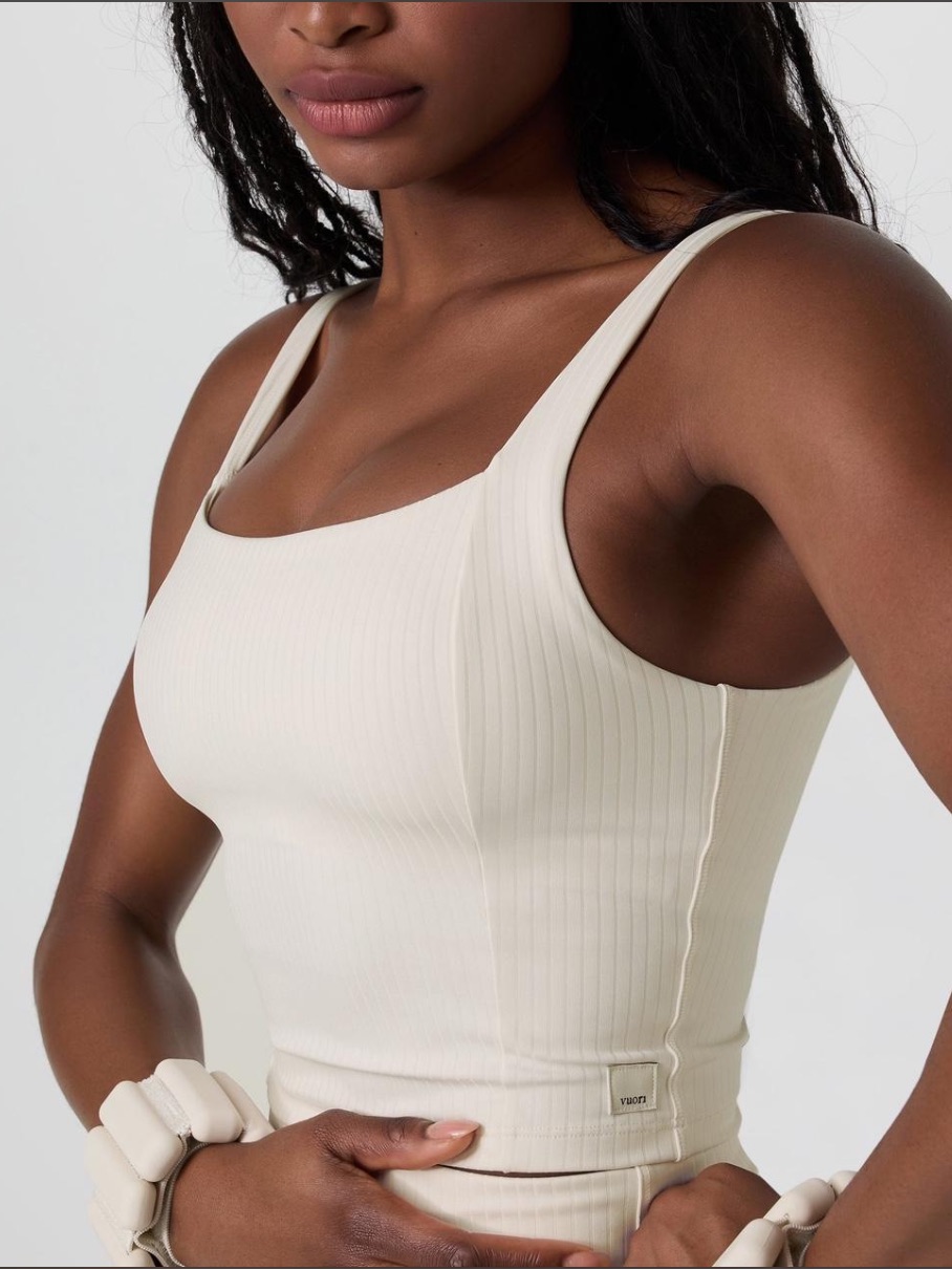 Vuori Inversion Rib Support Tank | Marshmellow | Medium